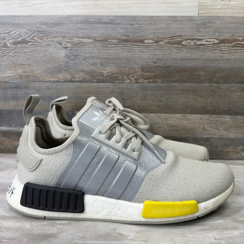 Adidas NMD R1 Futuristic Men's Size 10.5 Running Shoes Metal Grey‎ EF4261